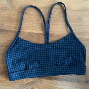 Lululemon Houndstooth Y Flow Bra